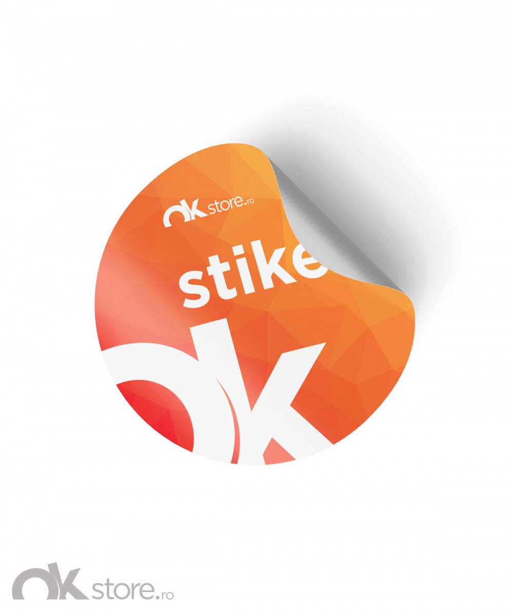 Stiker Autocolant Rotund