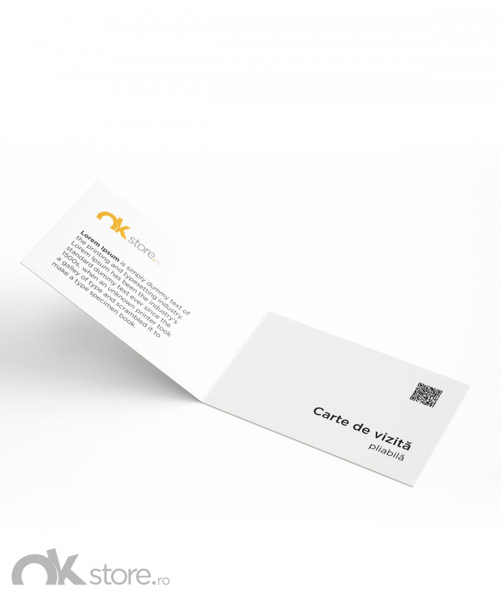 Carte de vizita pliabila