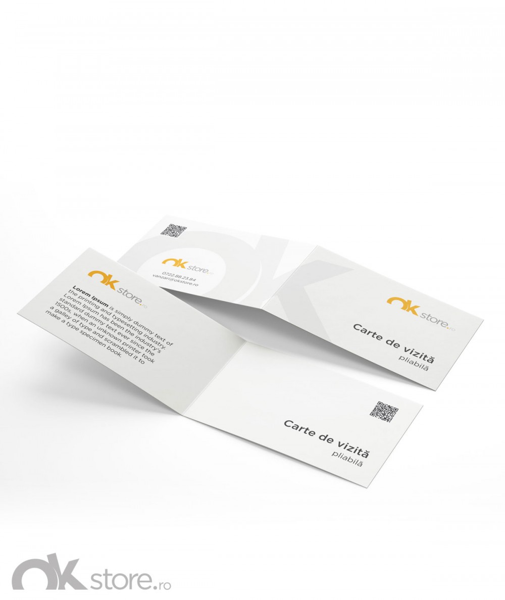 Carte de vizita pliabila