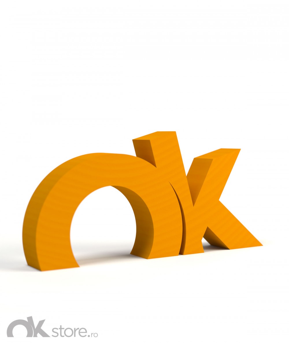 Litere volumetrice din lemn